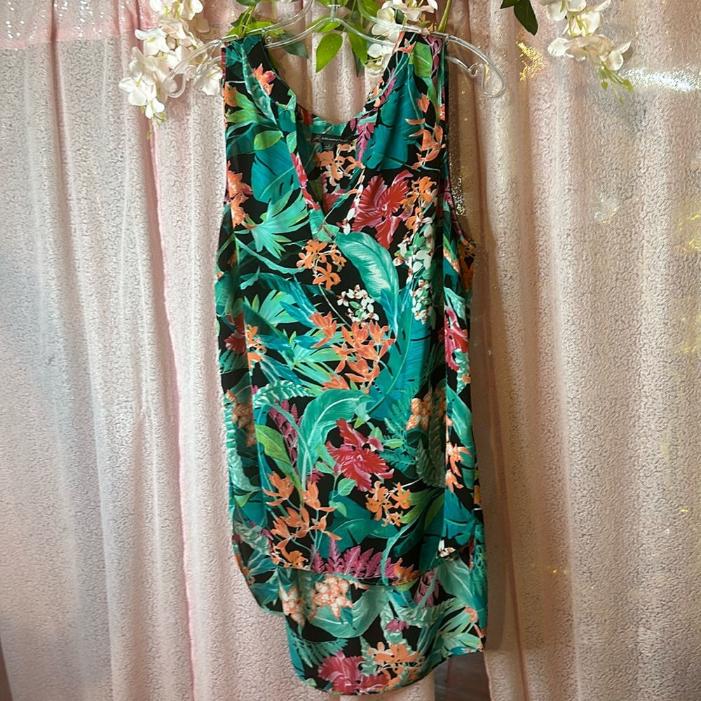 Adrianna Papell size large safari print top